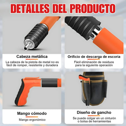 Pistola Fijadora de Clavos Portátil (Kit Protector y Clavos Gratis🎁)