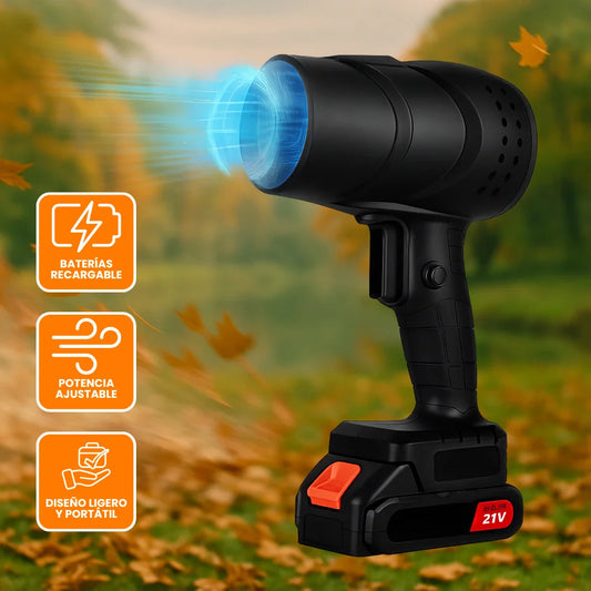 Soplador Turbo Inalámbrico Recargable para Limpieza y Secado Rápido