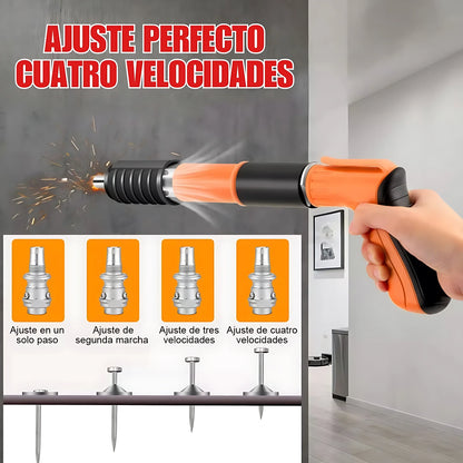Pistola Fijadora de Clavos Portátil (Kit Protector y Clavos Gratis🎁)