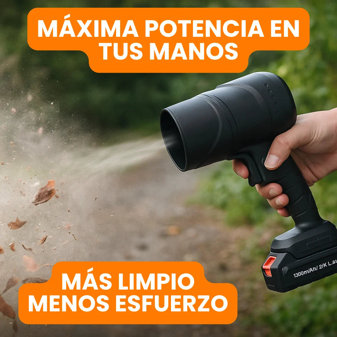 Soplador Turbo Inalámbrico Recargable para Limpieza y Secado Rápido