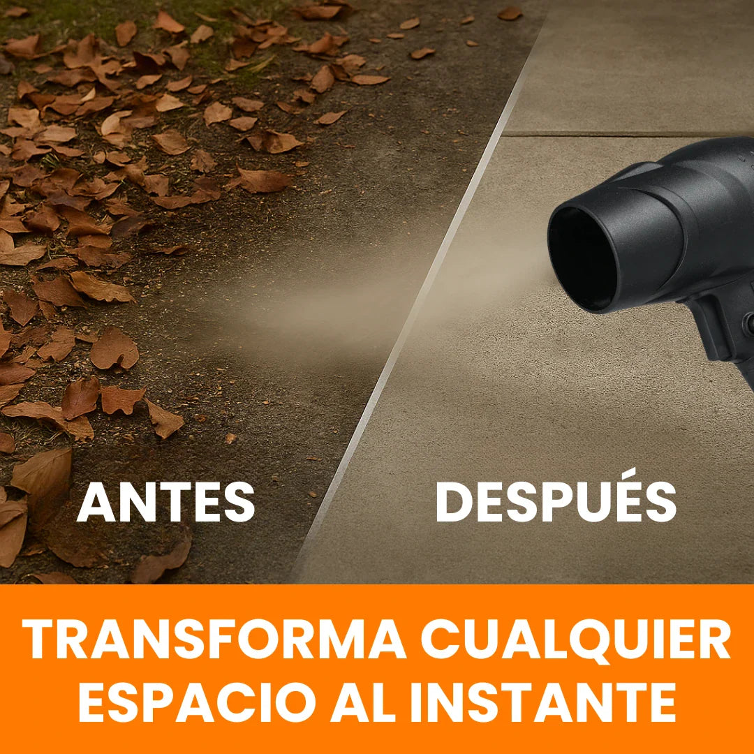 Soplador Turbo Inalámbrico Recargable para Limpieza y Secado Rápido