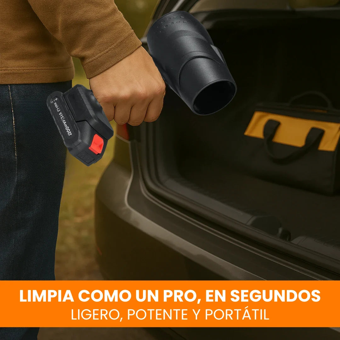 Soplador Turbo Inalámbrico Recargable para Limpieza y Secado Rápido
