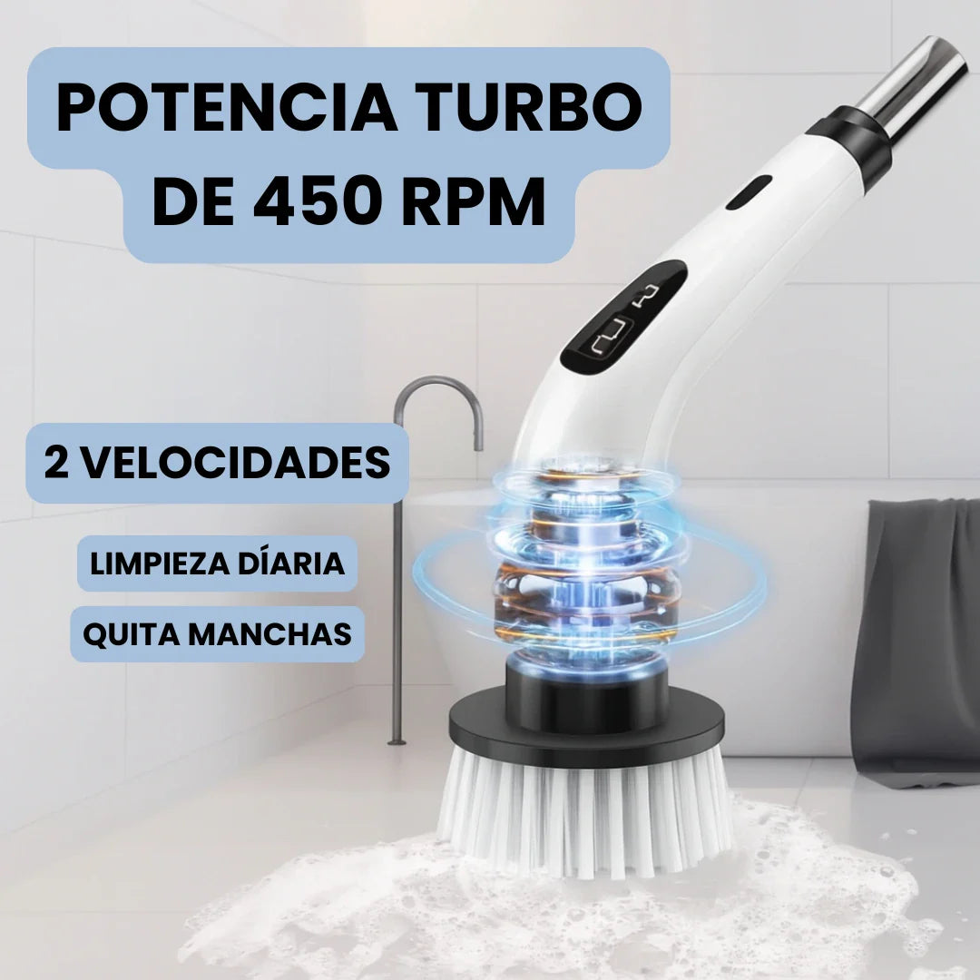 Cepillo Eléctrico de Limpieza Profunda para Baño Cocina y Más