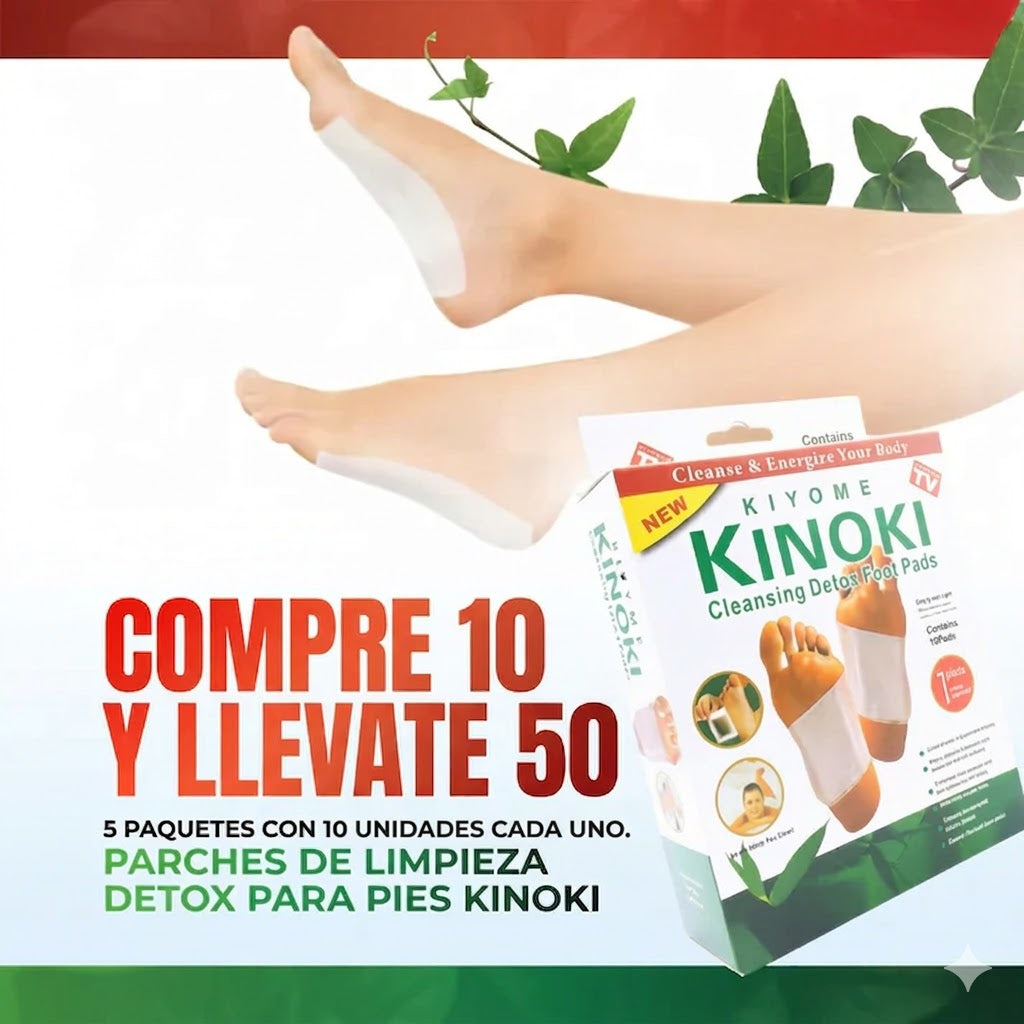 Kinoki DETOX - Compre 10 y Llevate 50 GRATIS