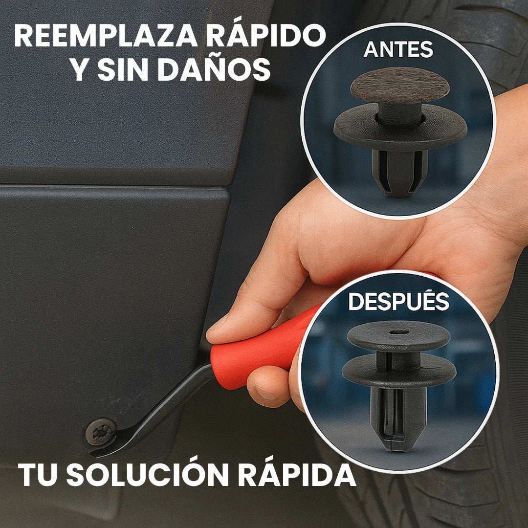 Kit Completo 100 Pz Clips y Pernos Parachoques, Puertas, Defensas Cualquier Modelo Auto (Llave Especial GRATIS🎁)