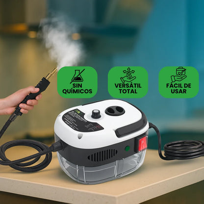 Limpiador a Vapor Alta Presión y Temperatura Portátil
