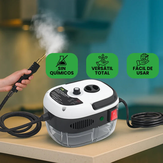 Limpiador a Vapor Alta Presión y Temperatura Portátil