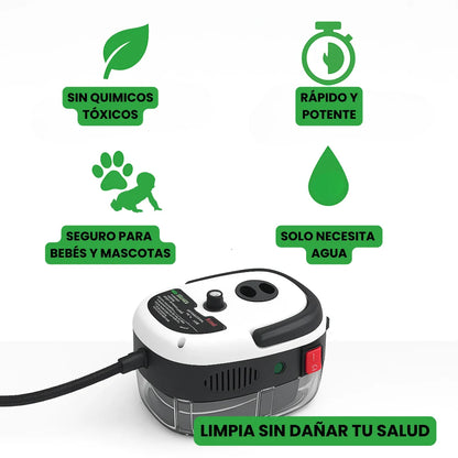 Limpiador a Vapor Alta Presión y Temperatura Portátil