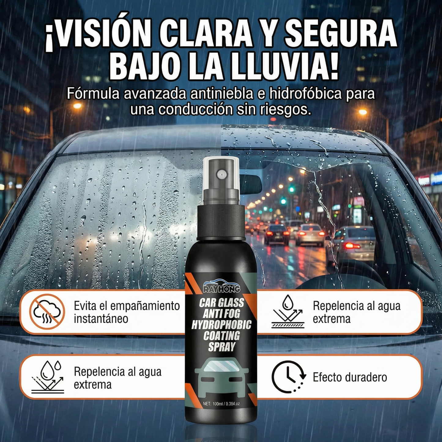 Spray VisiónMax COMPRE 1 LLEVE 2 – Maneja con Visibilidad Perfecta