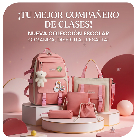 ✨ Organiza Todo en un Solo Kit: Mochila, Bolsa y Más en un Set 5 en 1